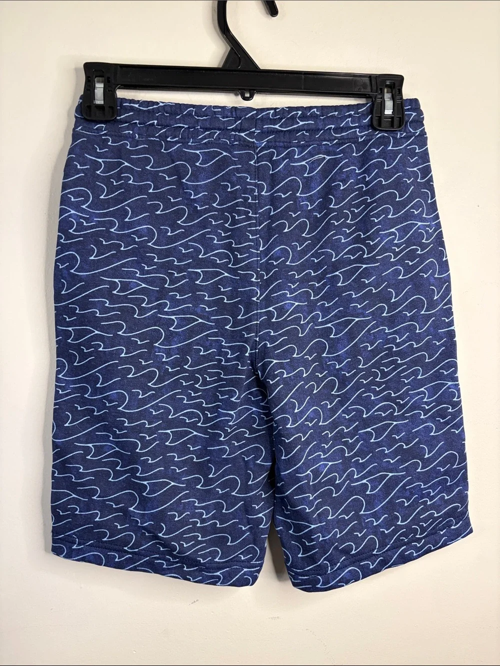 Old Navy Navy & Light Blue Wave-Print Shorts Size Large 10/12 NWOT #48